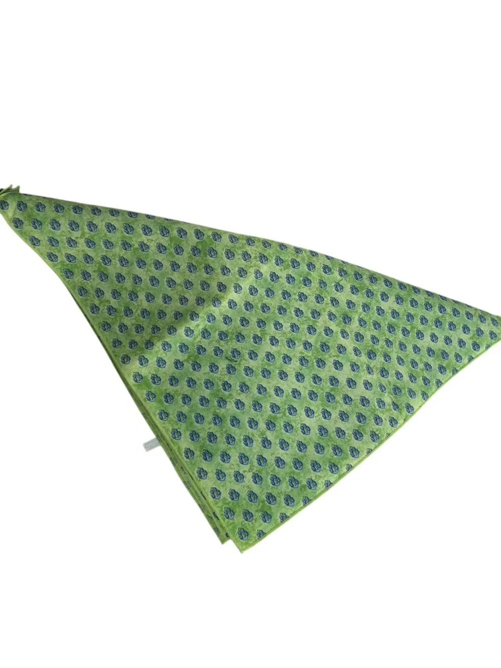 French Provencal purchased in Paris blue green 6 cotton Block Print napkins NEW